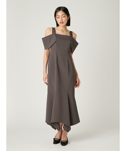 FRAY I.D(フレイアイディー)の「オフショルアシメマーメイドドレス(ドレス・レディース・グレー/ブラック/ブルー・0/1)」の8枚目の写真