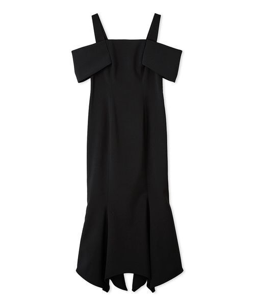 FRAY I.D(フレイアイディー)の「オフショルアシメマーメイドドレス(ドレス・レディース・グレー/ブラック/ブルー・0/1)」の4枚目の写真