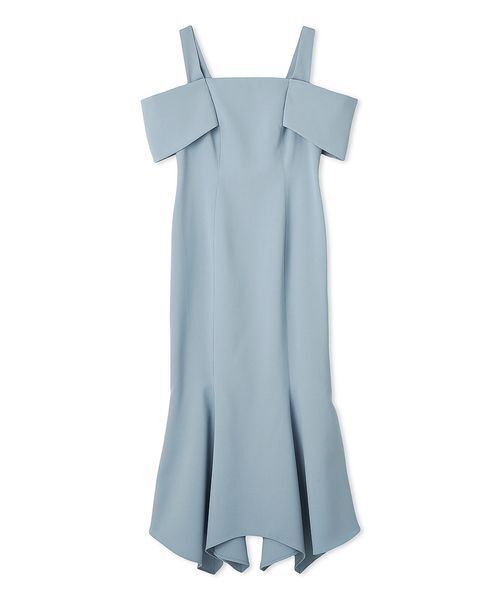 FRAY I.D(フレイアイディー)の「オフショルアシメマーメイドドレス(ドレス・レディース・グレー/ブラック/ブルー・0/1)」の7枚目の写真