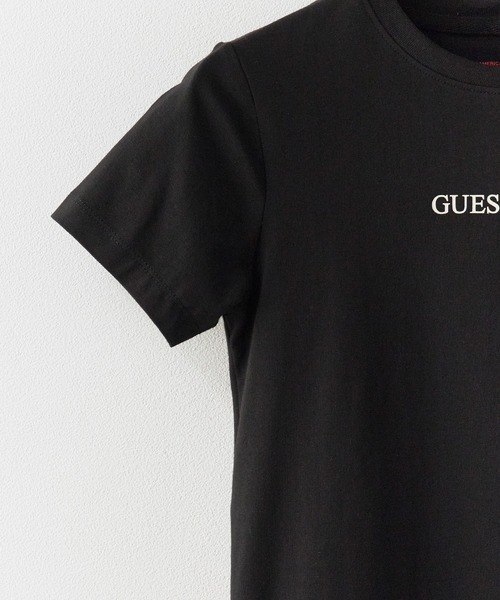 GUESS JEANS(ゲスジーンズ)の「GUESS JEANS/ゲスジーンズ GJ SS CN SLIM LOGO PRINT TEE Tシャツ(Tシャツ/カットソー・レディース・ブラック/ホワイト・M/S)」の6枚目の写真