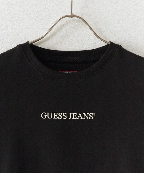 GUESS JEANS(ゲスジーンズ)の「GUESS JEANS/ゲスジーンズ GJ SS CN SLIM LOGO PRINT TEE Tシャツ(Tシャツ/カットソー・レディース・ブラック/ホワイト・M/S)」の8枚目の写真