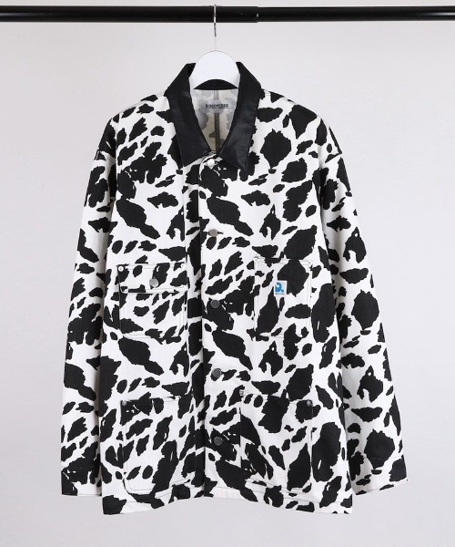DISCOVERED(ディスカバード)の「mj10984-COW PRINT COVERALL カバーオール(DC-SS26-BL-01)(カバーオール・メンズ・ブラック/ブラウン・1/3)」の7枚目の写真