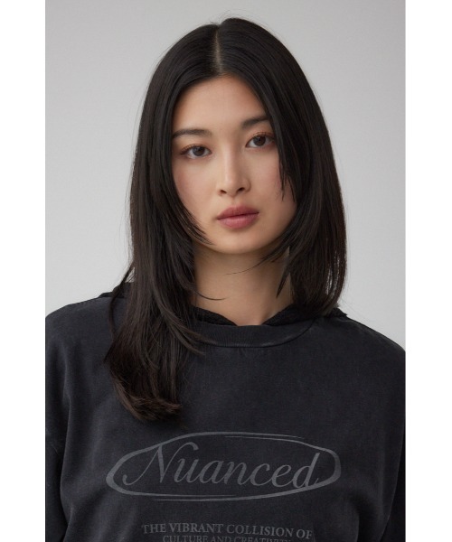 AZUL by moussy(アズールバイマウジー)の「ヴィンテージ5分袖Tシャツ(Tシャツ/カットソー・レディース・ライトブラック/ピンク/アイボリー・FREE)」の14枚目の写真