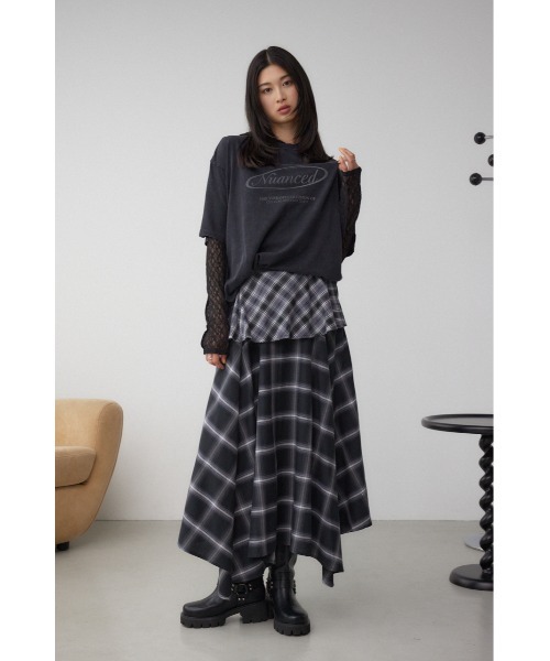 AZUL by moussy(アズールバイマウジー)の「ヴィンテージ5分袖Tシャツ(Tシャツ/カットソー・レディース・ライトブラック/ピンク/アイボリー・FREE)」の16枚目の写真