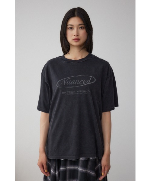 AZUL by moussy(アズールバイマウジー)の「ヴィンテージ5分袖Tシャツ(Tシャツ/カットソー・レディース・ライトブラック/ピンク/アイボリー・FREE)」の17枚目の写真