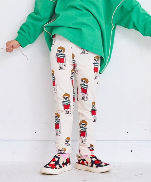 MARKEY'S（マーキーズ）の「ソウガラフル丈レギンス（レギンス/スパッツ・キッズ・レッド系その他/ブルー系その他/ブラウン系その他/ピンク系その他/杢グレー・70/80/90/95/100/110/120/130）」の5枚目の写真