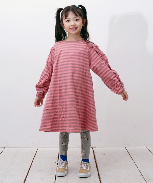 MARKEY'S（マーキーズ）の「ソウガラフル丈レギンス（レギンス/スパッツ・キッズ・レッド系その他/ブルー系その他/ブラウン系その他/ピンク系その他/杢グレー・70/80/90/95/100/110/120/130）」の10枚目の写真