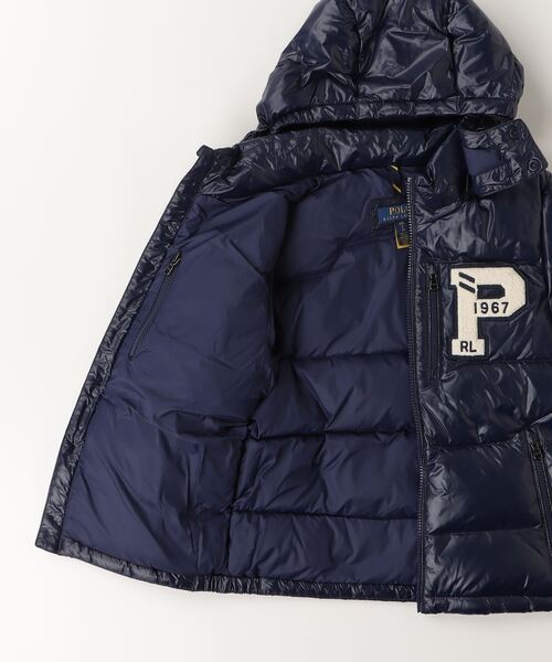 グロスド フーデッド ダウン ジャケット（ダウンジャケット