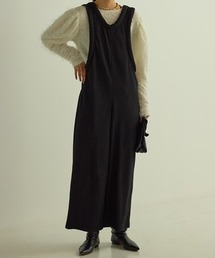 Mewl（ミュール）の「【 Mewl / ミュール 】リンクルジャガードサロペット（その他パンツ）」