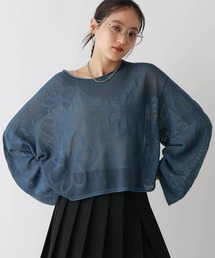 RAGEBLUE | フラワーモチーフ/透かし編みサマーニット2(ニット/セーター)