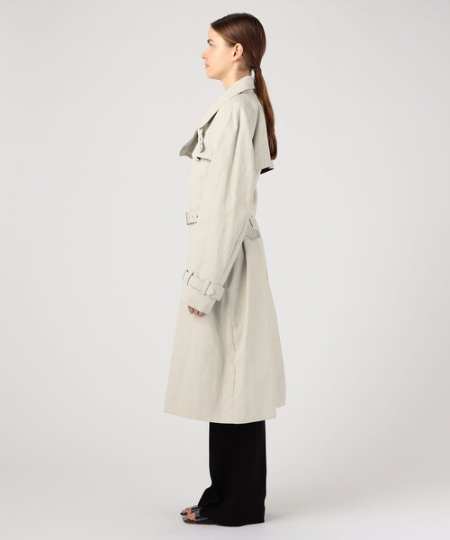 TOMORROWLAND (トゥモローランド)の「MARINA YEE MY Imper ナイロンコットン トレンチコート(トレンチコート・レディース・ライトグレー・0)」の3枚目の写真