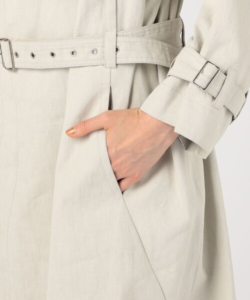 TOMORROWLAND (トゥモローランド)の「MARINA YEE MY Imper ナイロンコットン トレンチコート(トレンチコート・レディース・ライトグレー・0)」の9枚目の写真