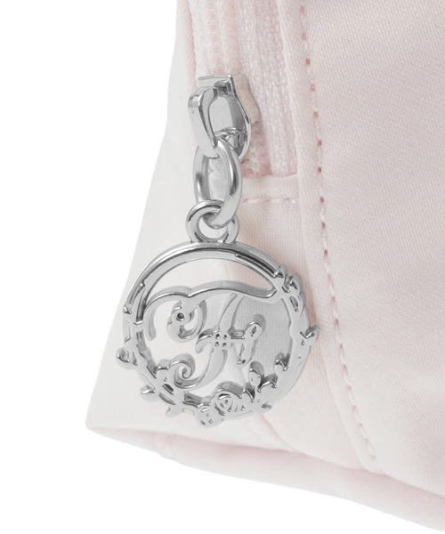 Maison de FLEUR(メゾンドフルール)の「サテンリボンラウンドポーチ(ポーチ・レディース・ライトブルー/ライトピンク/ブラック/ピンク・FREE)」の16枚目の写真