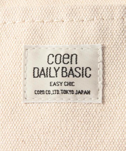 coen(コーエン)の「デイリーキャンバストートバッグ(トートバッグ・レディース・ホワイト/ダークグリーン/ネイビー・FREE)」の12枚目の写真