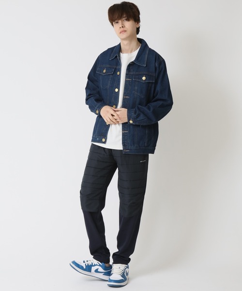 ARCADE（アーケード）の「春服 ビンテージ古着加工 レトロスタイル デニムジャケット Gジャン -ARCADE Limited Line-（デニムジャケット・メンズ・インディゴブルー/ブラック/ブルー・XL/L/2XL）」の4枚目の写真
