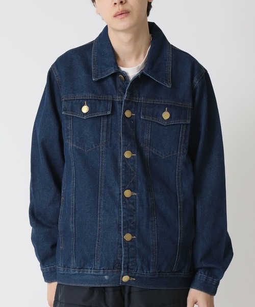 ARCADE（アーケード）の「春服 ビンテージ古着加工 レトロスタイル デニムジャケット Gジャン -ARCADE Limited Line-（デニムジャケット・メンズ・インディゴブルー/ブラック/ブルー・XL/L/2XL）」の7枚目の写真