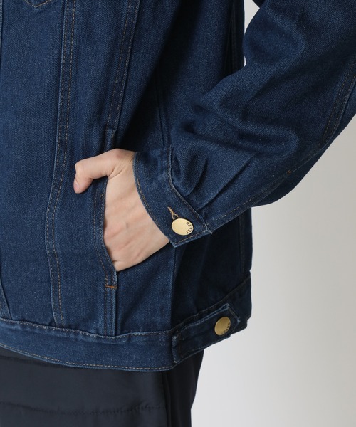 ARCADE（アーケード）の「春服 ビンテージ古着加工 レトロスタイル デニムジャケット Gジャン -ARCADE Limited Line-（デニムジャケット・メンズ・インディゴブルー/ブラック/ブルー・XL/L/2XL）」の8枚目の写真