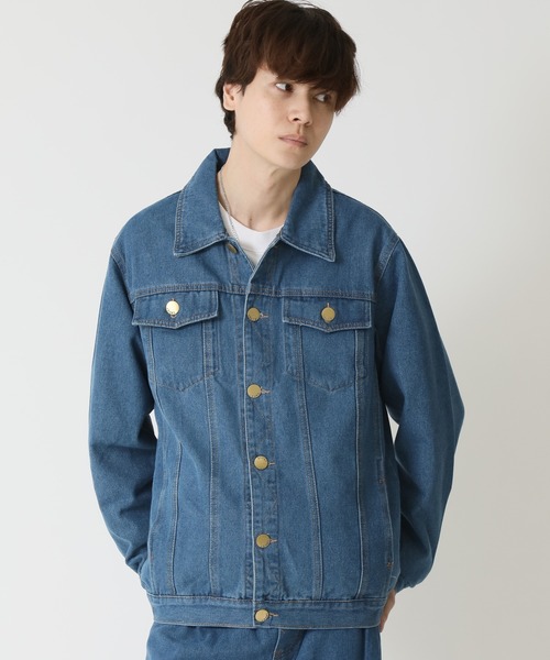 ARCADE（アーケード）の「春服 ビンテージ古着加工 レトロスタイル デニムジャケット Gジャン -ARCADE Limited Line-（デニムジャケット・メンズ・インディゴブルー/ブラック/ブルー・XL/L/2XL）」の11枚目の写真