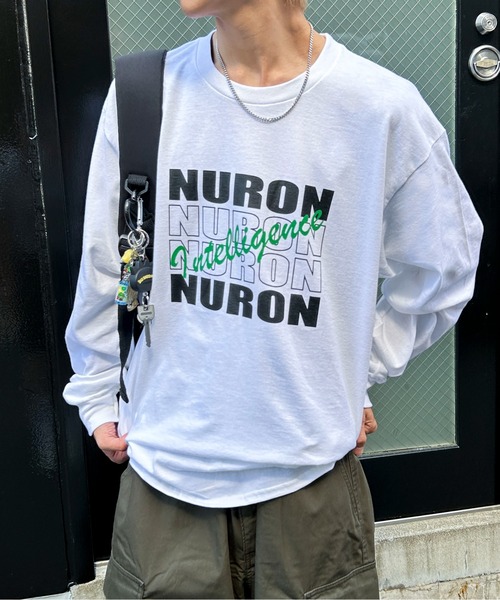 GILDAN（ギルダン）の「【25年秋冬新作】４段ビッグロゴロンT（Tシャツ/カットソー・メンズ・アッシュグレー/ブラック/ホワイト・M/L）」の7枚目の写真