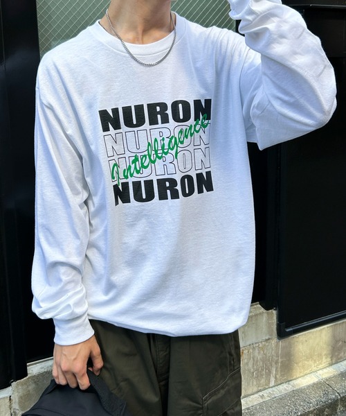 GILDAN（ギルダン）の「【25年秋冬新作】４段ビッグロゴロンT（Tシャツ/カットソー・メンズ・アッシュグレー/ブラック/ホワイト・M/L）」の8枚目の写真