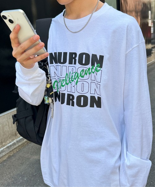 GILDAN（ギルダン）の「【25年秋冬新作】４段ビッグロゴロンT（Tシャツ/カットソー・メンズ・アッシュグレー/ブラック/ホワイト・M/L）」の9枚目の写真