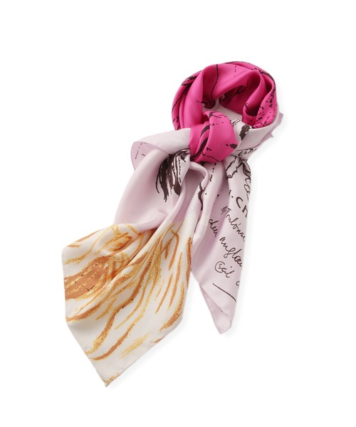 ROPE'（ロペ）の「ロートレックグラフィカル シルクスカーフ/Lサイズ（バンダナ/スカーフ・レディース・ピンク/ブルー・FREE）」の15枚目の写真