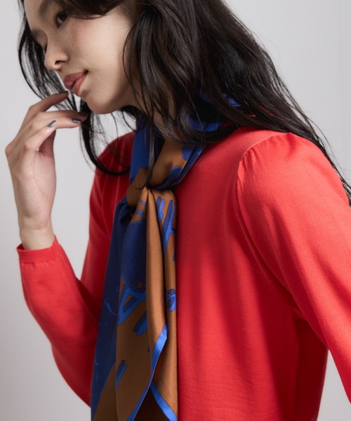 ROPE'（ロペ）の「ロートレックグラフィカル シルクスカーフ/Lサイズ（バンダナ/スカーフ・レディース・ピンク/ブルー・FREE）」の21枚目の写真