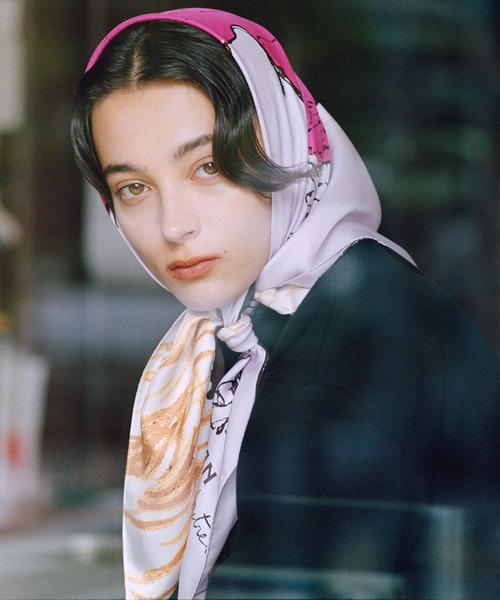 ロートレックグラフィカル シルクスカーフ/Lサイズ（バンダナ/スカーフ