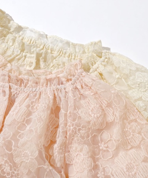 flower（フラワー）の「フラワーリングレースブラウス（シャツ/ブラウス・レディース・コーラル/アイボリー・FREE）」の21枚目の写真