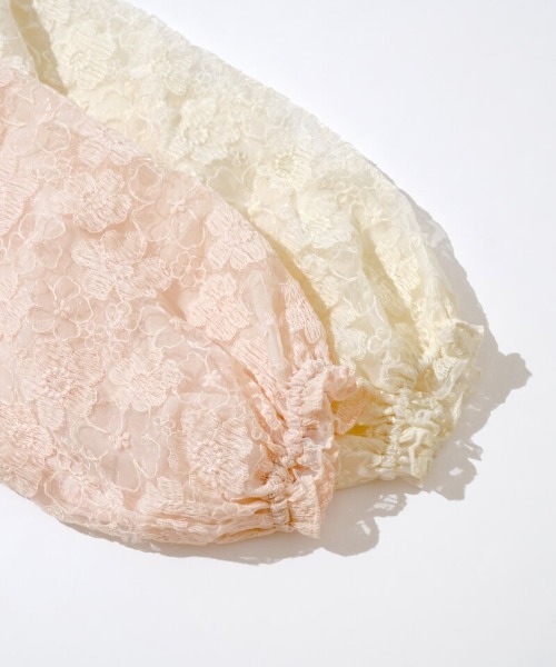 flower（フラワー）の「フラワーリングレースブラウス（シャツ/ブラウス・レディース・コーラル/アイボリー・FREE）」の22枚目の写真