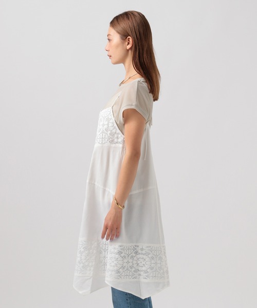 BAYFLOW(ベイフロー)の「バテンレースミディワンピース(ワンピース・レディース・ブラック/オフホワイト・FREE)」の19枚目の写真