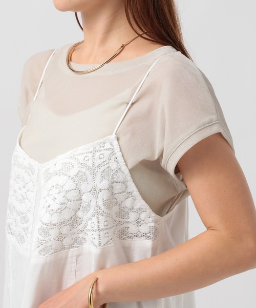 BAYFLOW(ベイフロー)の「バテンレースミディワンピース(ワンピース・レディース・ブラック/オフホワイト・FREE)」の12枚目の写真