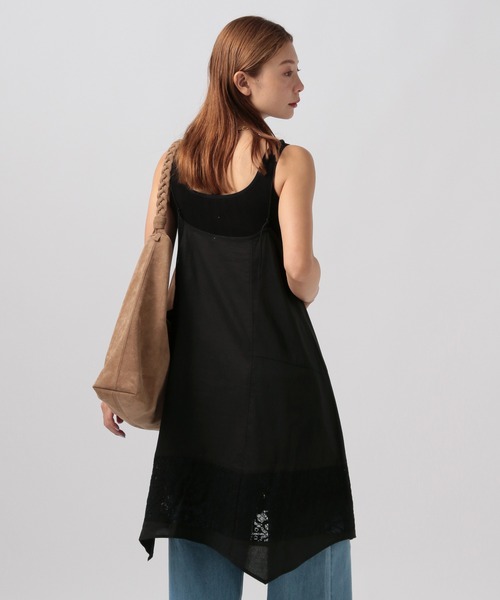 BAYFLOW(ベイフロー)の「バテンレースミディワンピース(ワンピース・レディース・ブラック/オフホワイト・FREE)」の17枚目の写真