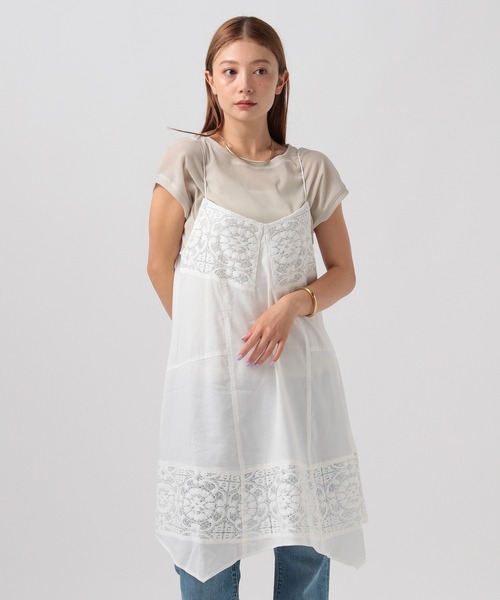 BAYFLOW(ベイフロー)の「バテンレースミディワンピース(ワンピース・レディース・ブラック/オフホワイト・FREE)」の11枚目の写真