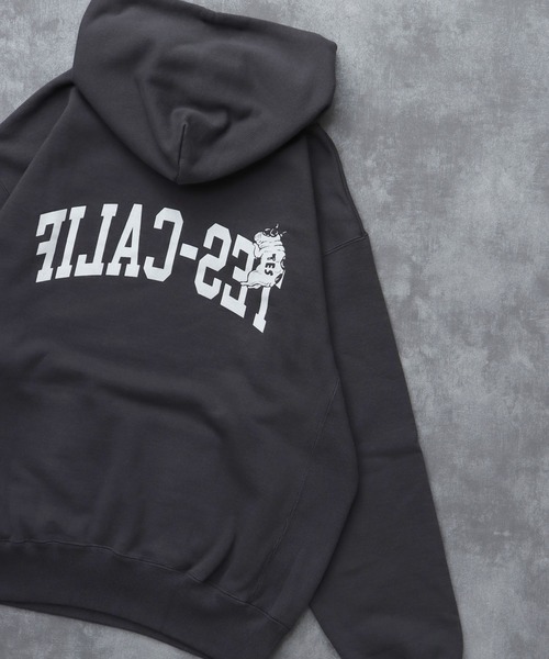The Endless Summer（エンドレスサマー）の「TES COLLEGE SWEAT PARKA / スウェットパーカー（パーカー・メンズ・チャコール/ネイビー/ブラック/グレー・SMALL/MEDIUM/LARGE/X-LARGE）」の19枚目の写真