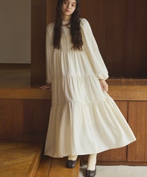 OLUN(I)Drape long tiered onepiece/h[vOeBA[hs[X(s[X)