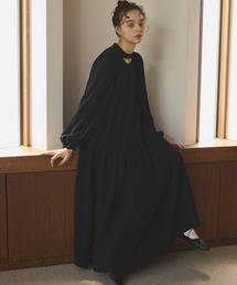 OLUN(I)Drape long tiered onepiece/h[vOeBA[hs[X(s[X)