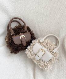 MAJESTIC LEGON | プードルボアミニショルダーバッグ(ショルダーバッグ)