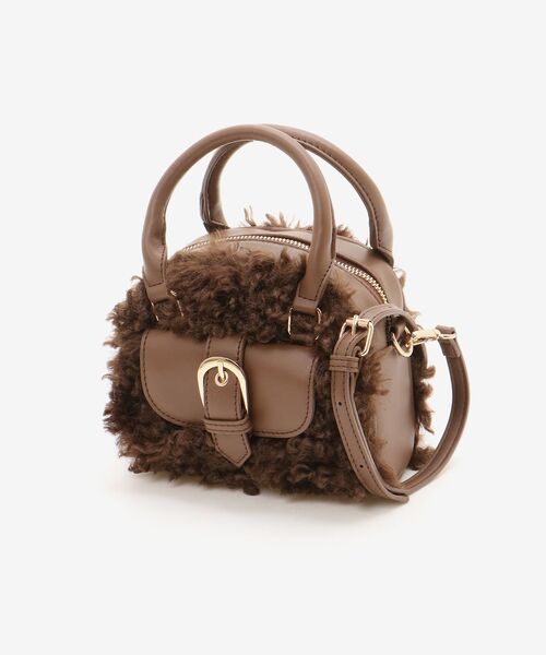 MAJESTIC LEGON(マジェスティックレゴン)の「プードルボアミニショルダーバッグ(ショルダーバッグ・レディース・ブラウン/ベージュ・FREE)」の14枚目の写真