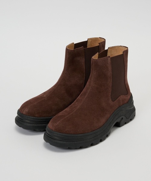 MOHI（モヒ）の「【MOHI】トラックソールスエードブーツ（ブーツ・レディース・ブラウン・38inch/37inch）」の10枚目の写真