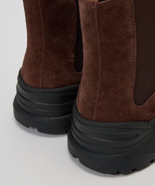 MOHI（モヒ）の「【MOHI】トラックソールスエードブーツ（ブーツ・レディース・ブラウン・38inch/37inch）」の12枚目の写真