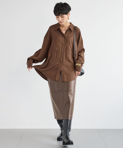 セール】BARNYARDSTORM / とろみツイルシャツ / ハンドウォッシャブル