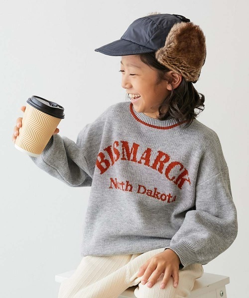 devirock(デビロック)の「洗える デザインいろいろ ジャガードニット(ニット/セーター・キッズ・グレー系/グリーン系/ブルー系/ブラック系・S/M/L)」の1枚目の写真