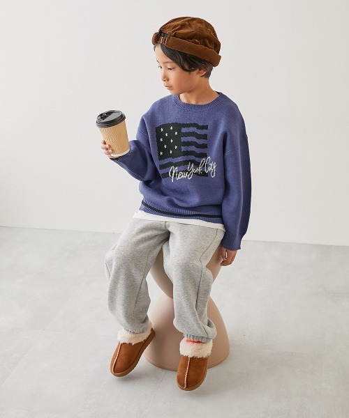 devirock(デビロック)の「洗える デザインいろいろ ジャガードニット(ニット/セーター・キッズ・グレー系/グリーン系/ブルー系/ブラック系・S/M/L)」の15枚目の写真