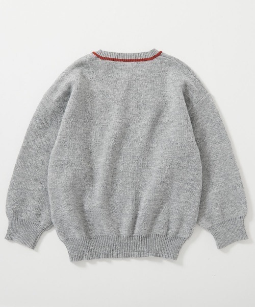 devirock(デビロック)の「洗える デザインいろいろ ジャガードニット(ニット/セーター・キッズ・グレー系/グリーン系/ブルー系/ブラック系・S/M/L)」の12枚目の写真