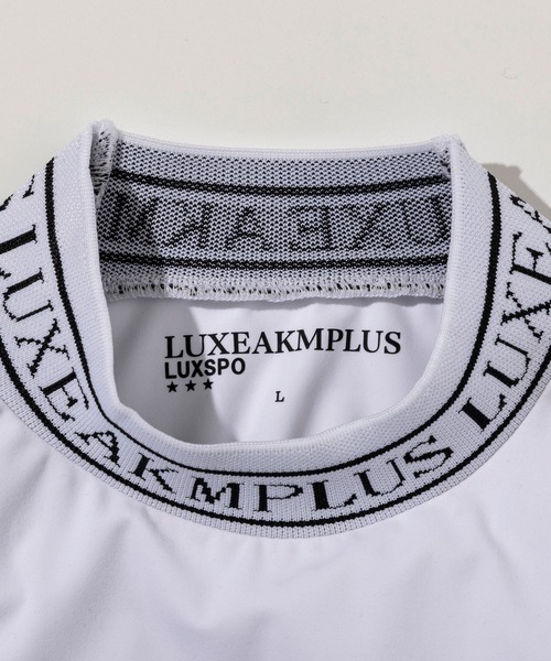 LUXEAKMPLUS(リュクスエイケイエムプラス)の「LUXEAKMPLUS(リュクスエイケイエムプラス)ゴルフ ロゴ刺繍 ジャガードリブ ロングTシャツ (運動性/ストレッチ性)(Tシャツ/カットソー・メンズ・グレー/ホワイト/ブラック・XXL/XL/L/M/S)」の10枚目の写真