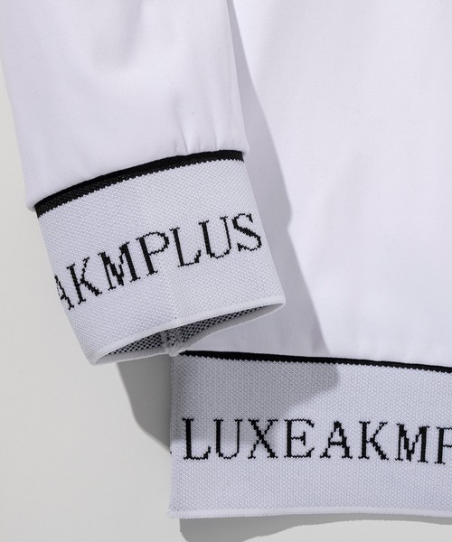 LUXEAKMPLUS(リュクスエイケイエムプラス)の「LUXEAKMPLUS(リュクスエイケイエムプラス)ゴルフ ロゴ刺繍 ジャガードリブ ロングTシャツ (運動性/ストレッチ性)(Tシャツ/カットソー・メンズ・グレー/ホワイト/ブラック・XXL/XL/L/M/S)」の11枚目の写真