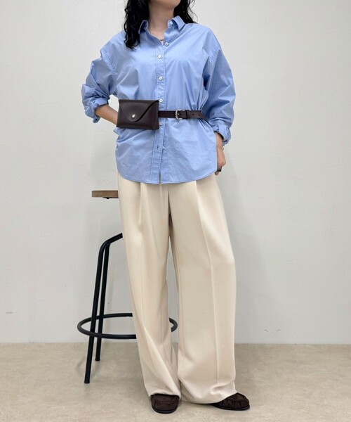 fredy emue（フレディエミュ）の「レザーポーチ付きベルト（ボディバッグ/ウエストポーチ・レディース・ブラウン/ブラック・FREE）」の3枚目の写真