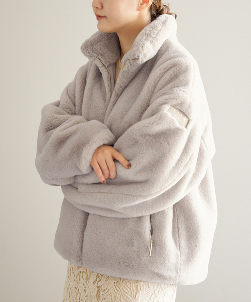 IENA(イエナ)の「《追加》TATRAS/タトラス BARBRA バルブラ ファーブルゾン(ブルゾン・レディース・ブラウン/ベージュ・1)」の6枚目の写真