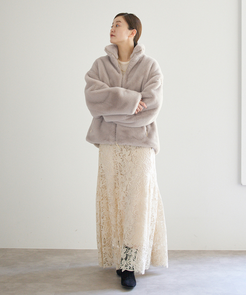 IENA(イエナ)の「《追加》TATRAS/タトラス BARBRA バルブラ ファーブルゾン(ブルゾン・レディース・ブラウン/ベージュ・1)」の9枚目の写真